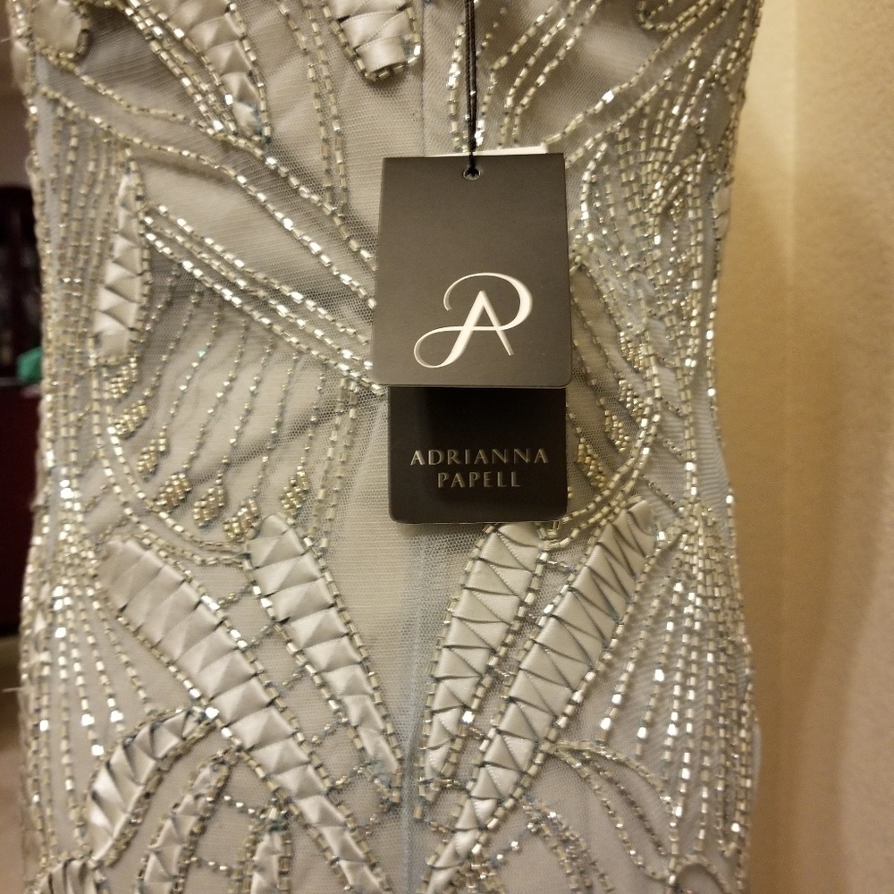 Adrianna Papell Beaded Sheath Dress - Picture 7 of 8